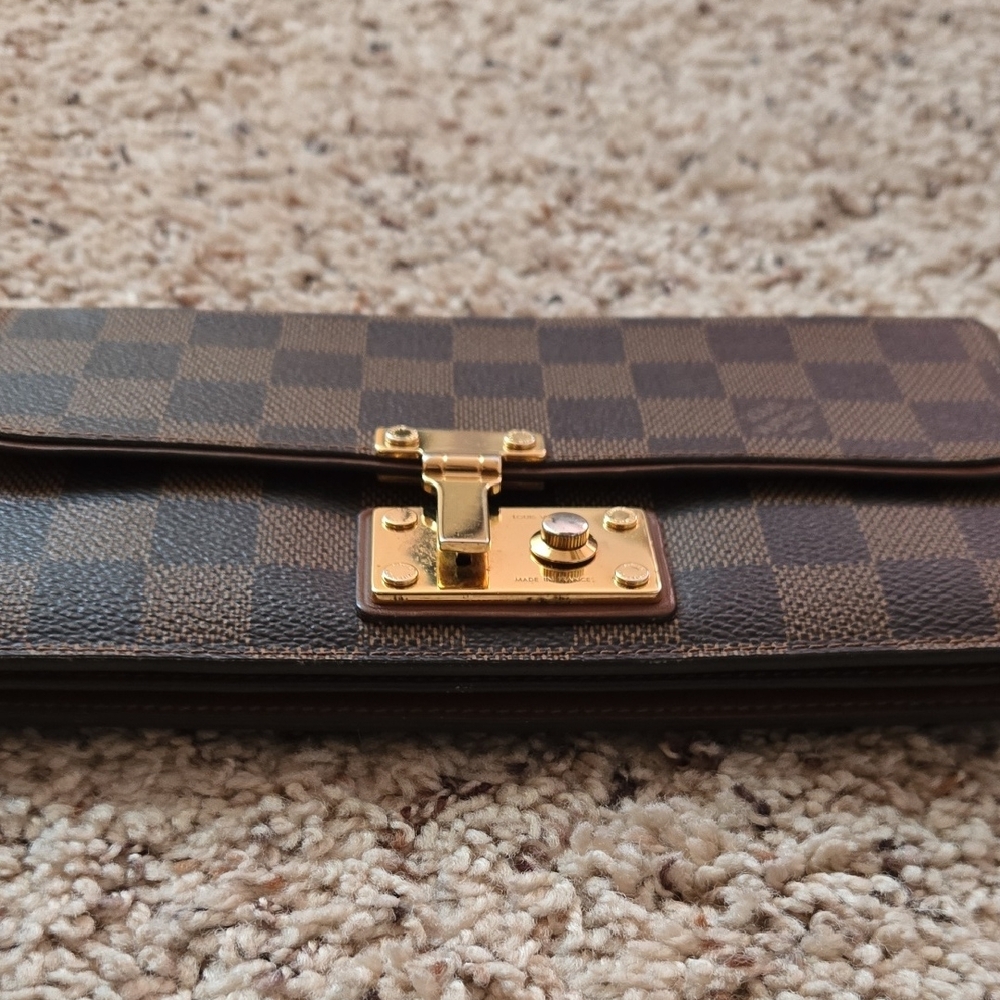 LV Brown Clutch with Gold Hardware - Picture 10 of 13